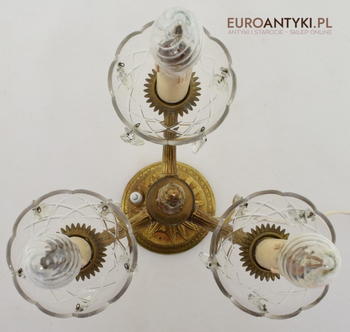 retro lampka 3 ramienna